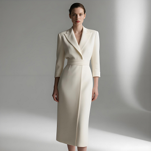 連衣裙套裝定制職業(yè)裝白色 300