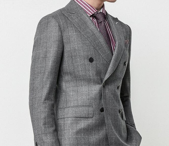西服款式分類-雙排扣式