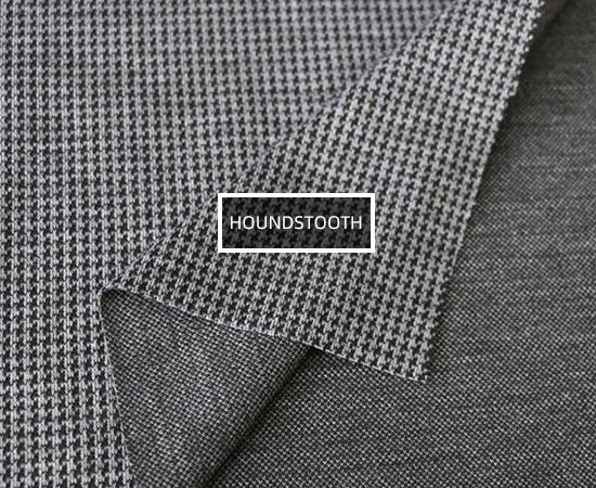 面料花紋種類(lèi)的名稱(chēng)-Houndstooth(千鳥(niǎo)格)